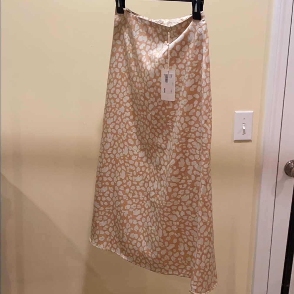 Beautiful Satin Animal Print Skirt